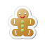 Gingerbread Man Icon 64x64 png
